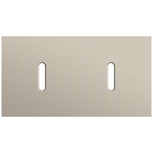 Tweevoudige afdekpl. horizontaal 71mm centerafstand twee enk