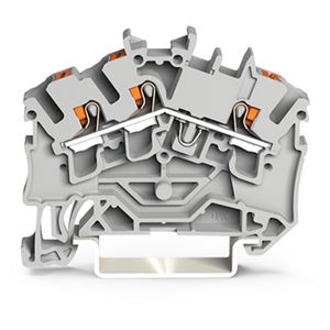 3-draads rijgklem Met Druk 2,5 mm² grijs 2202-6301 VVE=100