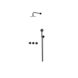 Afbouwdeel regendouche Combiset Bond 4 inbouwthermostaat zwart chroom CSB4EXZCCAAA excl. inbouwbox