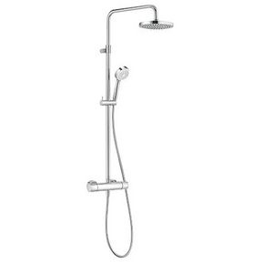 Logo 1s dual shower system Objekta chroom