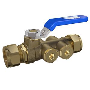 Terugstroombeveiliging TBE-EA aftap + hendel 15mm knel k