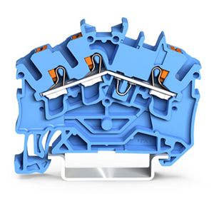 3-draads rijgklem Met Druk 2,5 mm² blauw 2202-6304 VVE=100