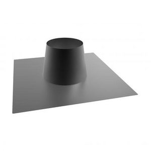 DW Ø150mm Dakplaat alu 0° zwart