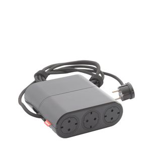 Bureau aansluitunit Link"On zwart 6 contactdoos + snoer