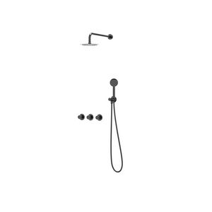 Afbouwdeel regendouche Combiset Bond 4 inbouwthermostaat zwart chroom CSB4EXZCCAAC excl. inbouwbox
