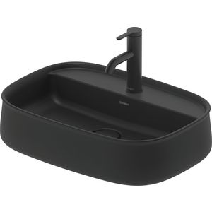 Zencha #237455 Opzetwastafel Antraciet Mat 550mm geslepen met kraangat