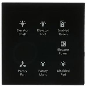 Glasstouch sensor KNX Tacteo 6 voudig (TB/U6.4.1-CG)