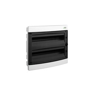 Installatiekast kunststof transparant deur IP40 2 rijen PNF 2x18T