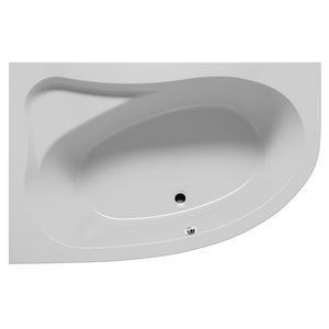 Ligbad Lyra asymm. rechts 170x110cm hooglans wit excl. badpoten