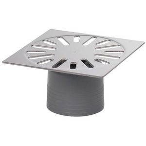 Rooster RVS304 140x140x2mm inc. PPC reukafsluiter diam 76mm