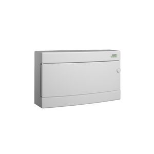 Installatiekast kunststof wit deur opbouw IP40 1 rij 18 mod
