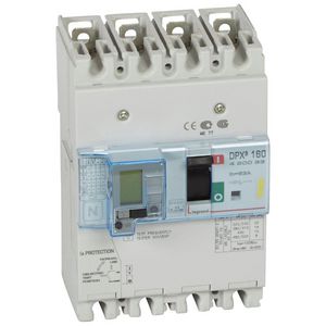 Vermogensschakelaar 160 Thermomagn.+RCD 63A 4P 16kA DPX3