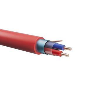Ring a 100m. Brandmeldkabel B2ca-s1a,d0,a11x2x1,0mm rood