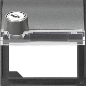 Adapterraam KD slot gelijk + TK Gira TX_44 (SW IB) antraciet