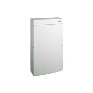 Installatiekast plastic wit deur opbouw IP40 3 rijen 3x12