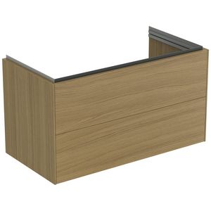 conca wastafelmeubel 1000x505x555mm m 2 laden light oak T457