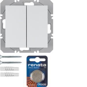 Vlakkewandzender KNX-RF 2-v batterij berker S.1/B.3/B.7 mat