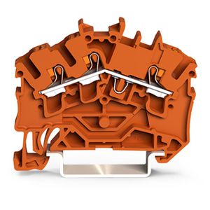 3-draads rijgklem Met Druk 2,5 mm² oranje 2202-6302 VVE=100