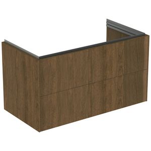 conca wastafelmeubel 1000x505x555mm m 2 laden dark walnut T4