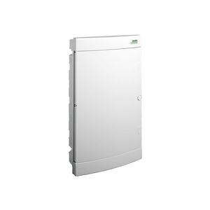 Installatiekast kunststof wit deur IP40 3 rijen 3x12 mod.