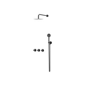 Afbouwdeel regendouche Combiset Bond 4 inbouwthermostaat zwart chroom CSB4EXZCCBAA excl. inbouwbox