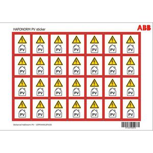 Stickervel Hafonorm zonnepanelen (PV) A4 met 28 stickers