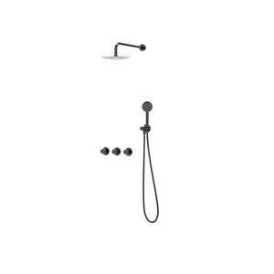 Afbouwdeel regendouche Combiset Bond 4 inbouwthermostaat zwart chroom CSB4EXZCCBAC excl. inbouwbox