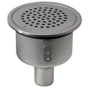 RVS 304 Blucher vloerput 180mm o/u gr 50mm hoogte verstelb