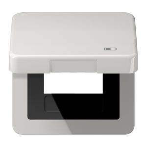 Klapdeksel CD500 li.grijs m.symb. Lader