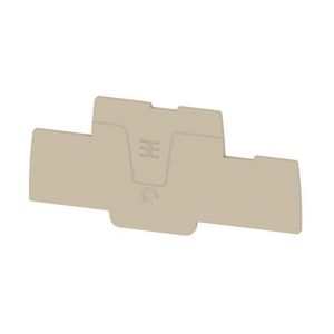 Afsluit- eindplaat d.beige h:94.48mm b:2.1mm V- VVE=20