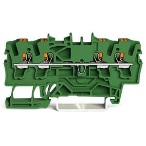 4-draads rijgklem Met drukknop 2,5 mm² groen VVE=100