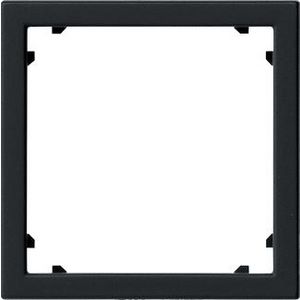 Adapterraam vierkant 45x45mm System 55 zwart m
