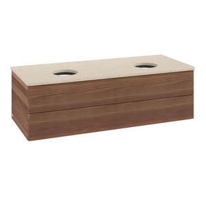 Wastafelonderkast Antao 1200x360x500mm Warm Walnut L24113HM
