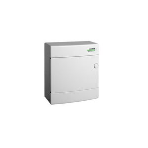 Installatiekast plastic wit deur opbouw IP40 1 rij 8 modulen