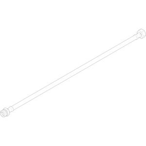 Drukslang met wartelmoer 1/2"x1/2"x600mm 0430040490090