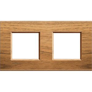 Afdekraam rechthoekig walnoot 2x2 mod. Livinglight