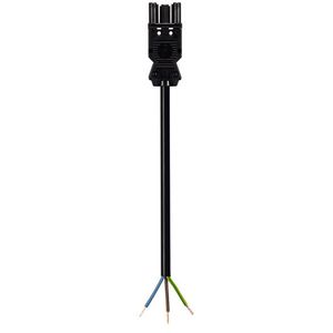 Aansluitsnoer GST18I3 female 1,5mm² 100cm B2CA zwart VVE=75