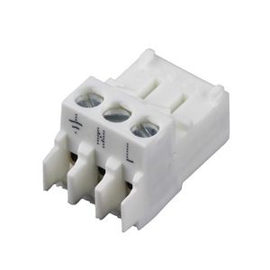 Afsluitklem 3-polig wit