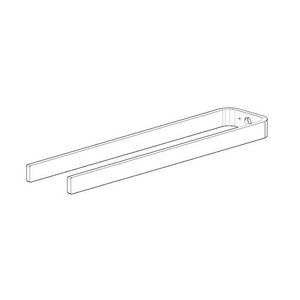 Houder voor handdoekhouder 90x25x410mm chr
