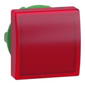 Kop voor signaallamp Vierkant Ø22mm LED Rood Harmony XB5
