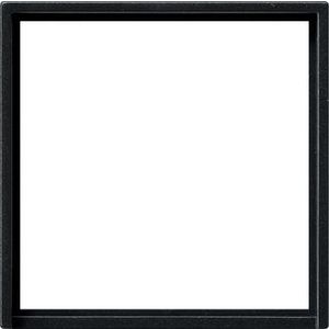 Adapterraam vierkant 50x50mm System 55 zwart m