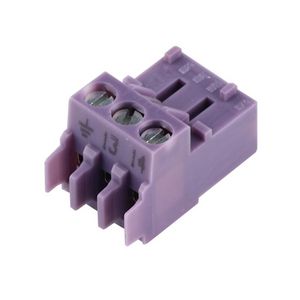 Aansluitklem 3-polig pz violet
