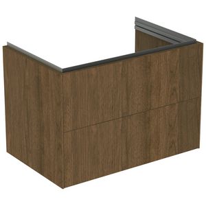 conca wastafelmeubel 800x505x555mm m 2 laden dark walnut T45