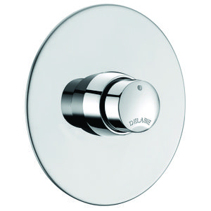 Urinoirkraan M1/2" inbouw zelfsluitend 3sec + rozet 2