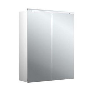 Led-spiegelkast Pure-2 Classic 600mm aluminium opbouw 2 deuren H=729mm