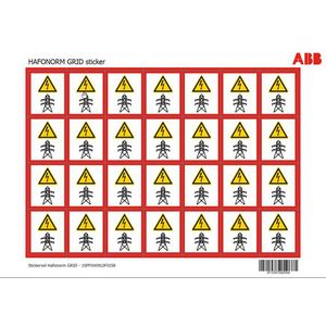 Stickervel Hafonorm GRID A4 met 28 stickers