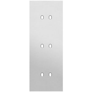 Drievoudige afdekpl. verticaal 71mm centerafstand drie tweev