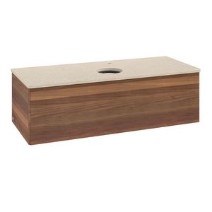 Wastafelonderkast Antao 1200x360x500mm Warm Walnut L32053HM