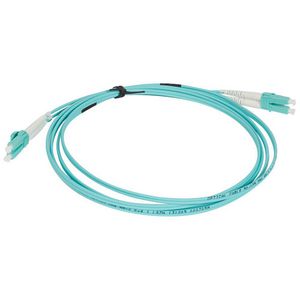 Glasvezel Patchkabel Duplex Aqua OM4 LC-LC 2m.