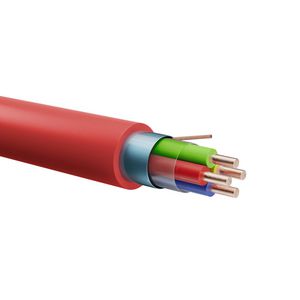Haspel a 500m. Brandmeldkabel B2ca-s1a,d0,a11x4x0,8mm rood